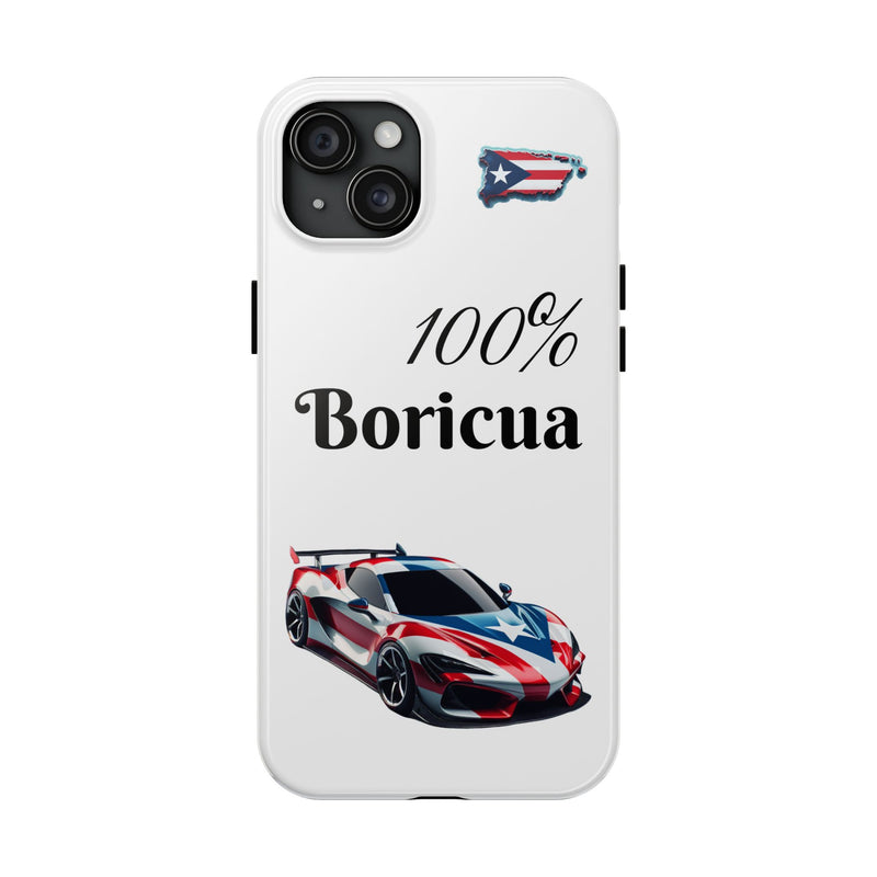 iPhone Tough Case - 100% Boricua - Puerto Rico Flag - Weeeepa!