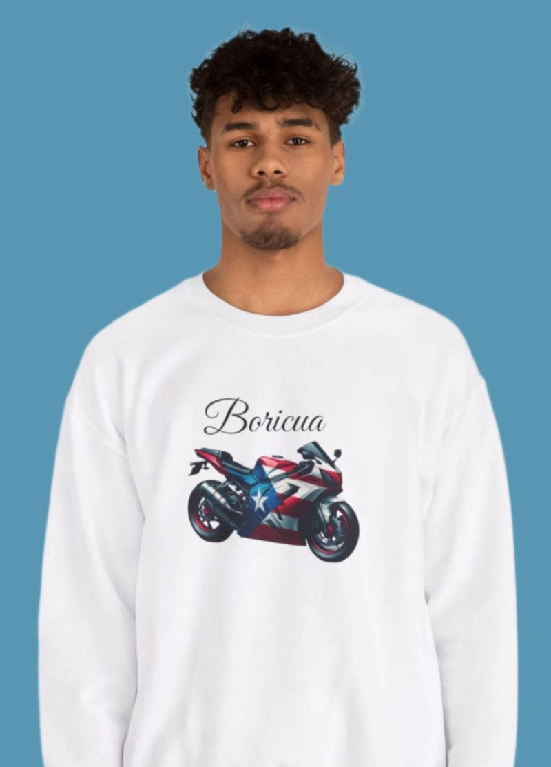 Boricua Puerto Rico Flag Motorcycle Sweatshirt