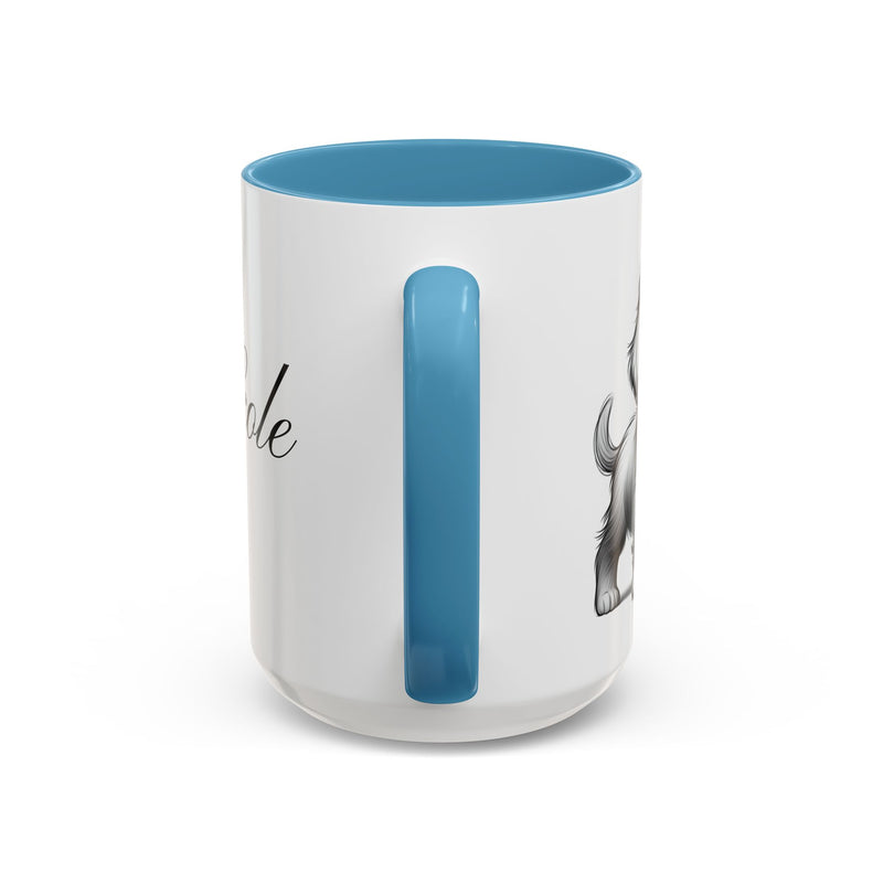 Personalized "Pawsitively Blessed!" Puppy Accent Coffee Mug (11, 15oz)