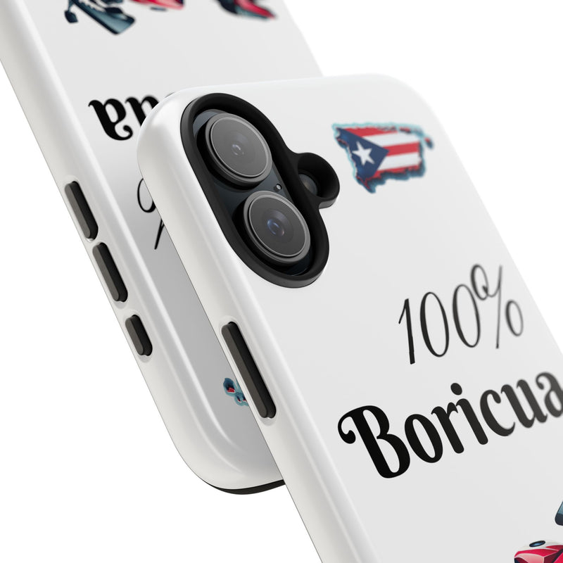 iPhone Tough Case - 100% Boricua - Puerto Rico Flag - Weeeepa!