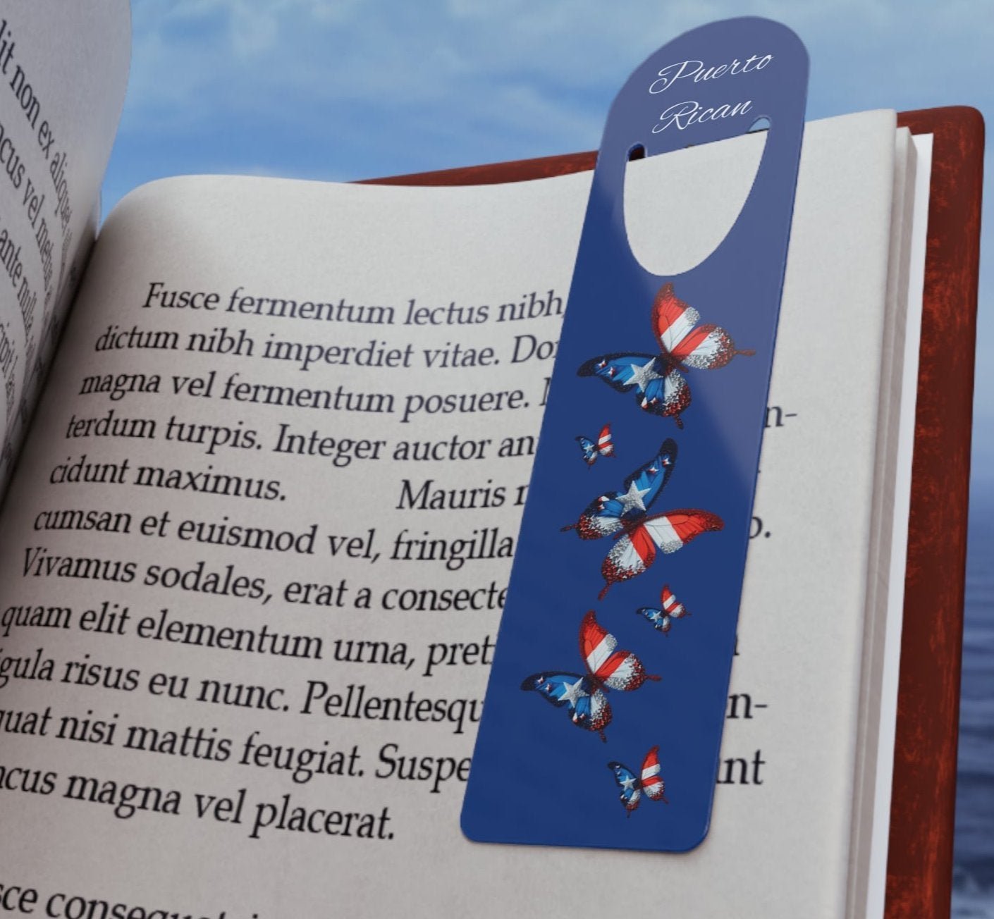 Puerto Rican Flag Butterfly Bookmark🇵🇷