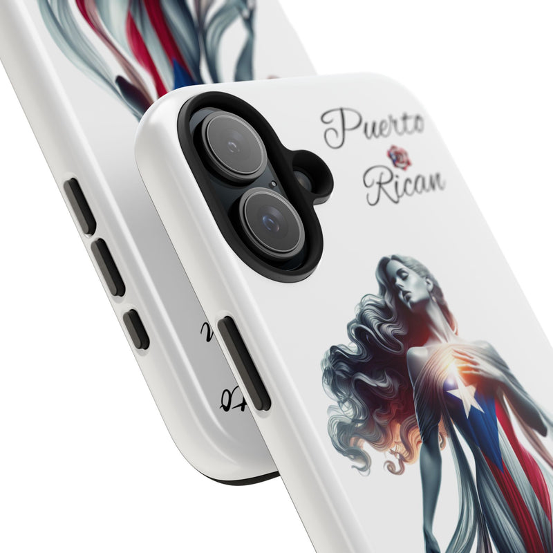 Puerto Rican Goddess White Tough iPhone case - Puerto Rico Flag 🇵🇷🥁 - Weeeepa!