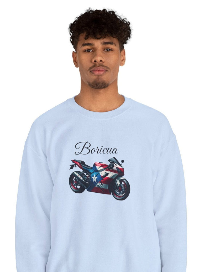 Boricua Puerto Rico Flag Motorcycle Sweatshirt