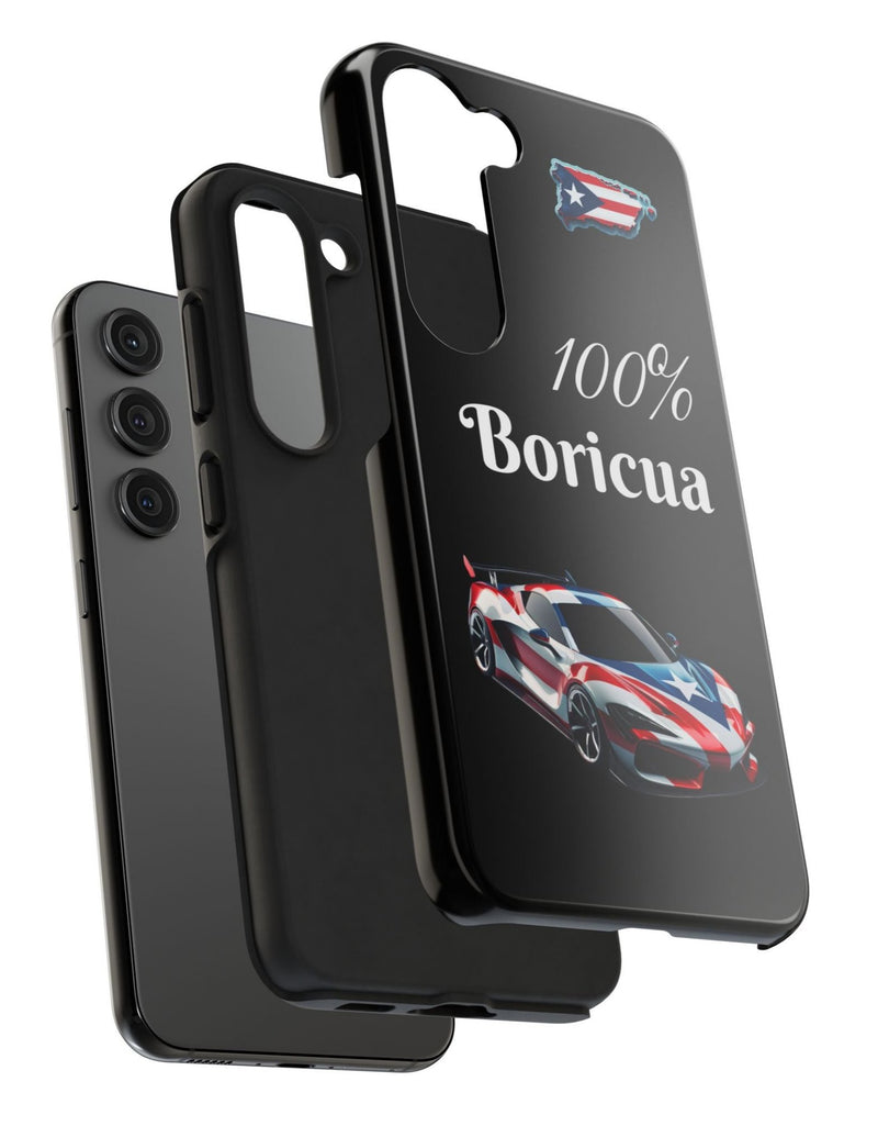 Galaxy Tough Phone Case - 100% Boricua - Puerto Rico Flag 🇵🇷🥁 Weeeepa!