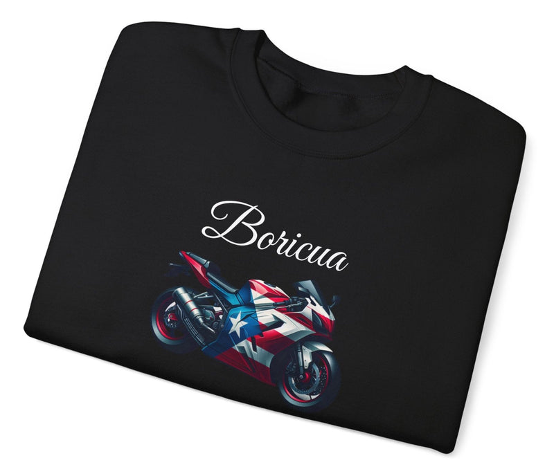 Boricua Puerto Rico Flag Motorcycle Sweatshirt