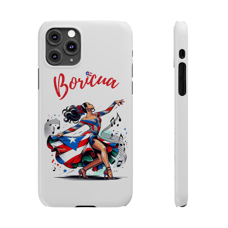 Boricua Puerto Rico Flag π΅π·π₯ White Slim Phone Cases -Weeeepa!, Puertoriquena