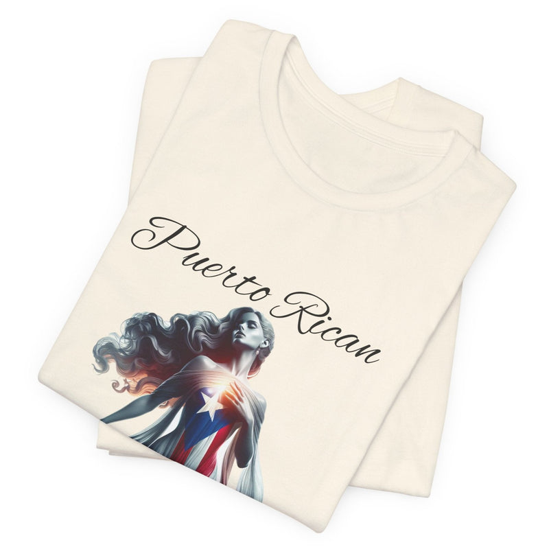 Puerto Rican Goddess - Puerto Rico Flag - Puertorriqueña - Diosa Puertorriqueña, Jersey Short Sleeve Tee
