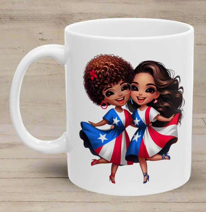 Latina Sisters Mug/Hermana Taza - La vida es mejor con una Hermana a tu lado.
