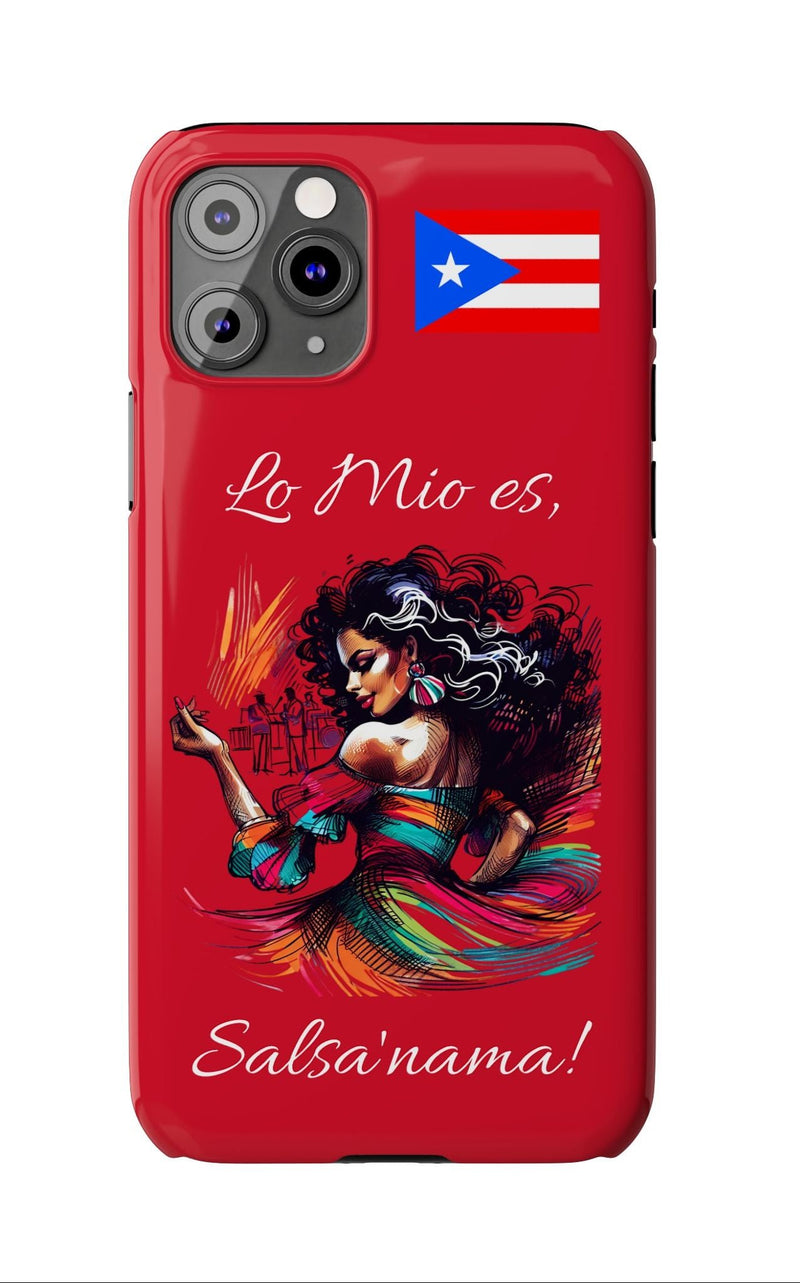 iPhone "Lo Mio Es Salsa'nama" Phone Case - Rico Flag π΅π·π₯ -Weeeepa!