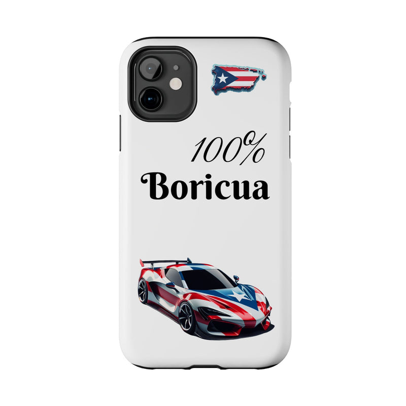 iPhone Tough Case - 100% Boricua - Puerto Rico Flag - Weeeepa!