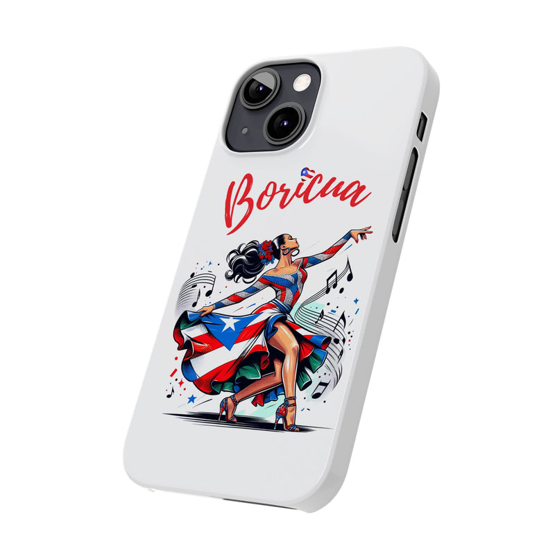 Boricua Puerto Rico Flag π΅π·π₯ White Slim Phone Cases -Weeeepa!, Puertoriquena