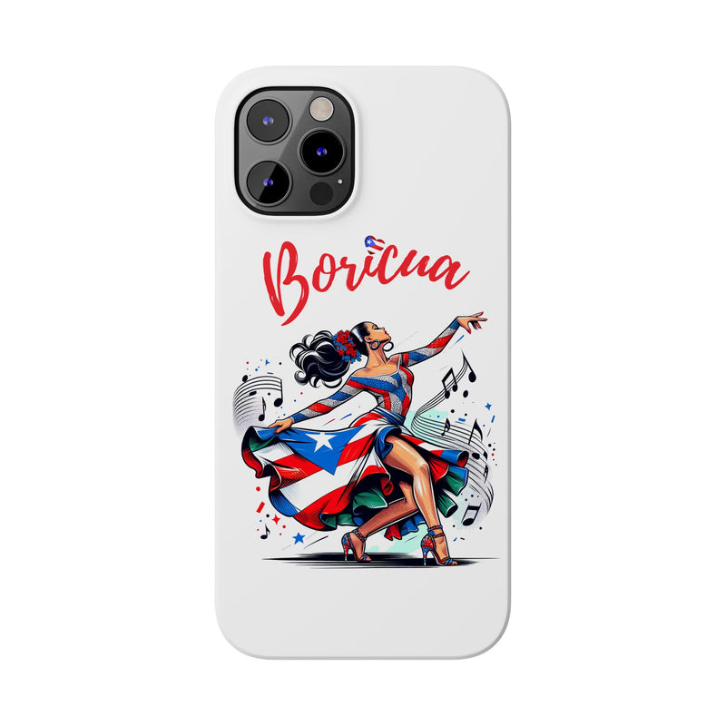 Boricua Puerto Rico Flag π΅π·π₯ White Slim Phone Cases -Weeeepa!, Puertoriquena