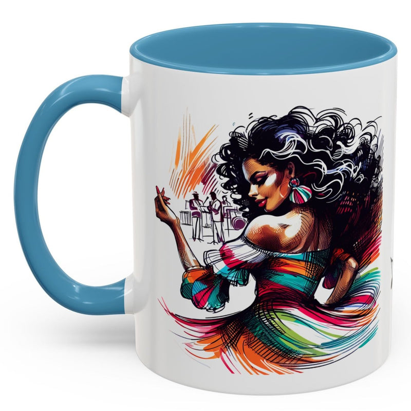 "Lo Mio Es Salsa' Nama" Puerto Rican šµš·š„ Coffee Mug (11oz) - Boricua, Mulata,Latina, Salsa Dancer,
