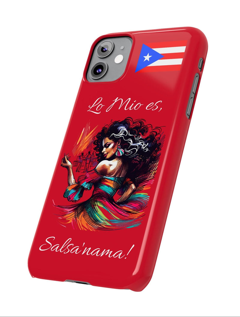 iPhone "Lo Mio Es Salsa'nama" Phone Case - Rico Flag π΅π·π₯ -Weeeepa!