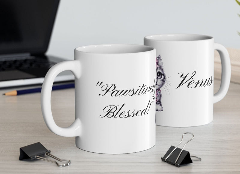 Personalized "Pawsitively Blessed!" Mug 11 oz