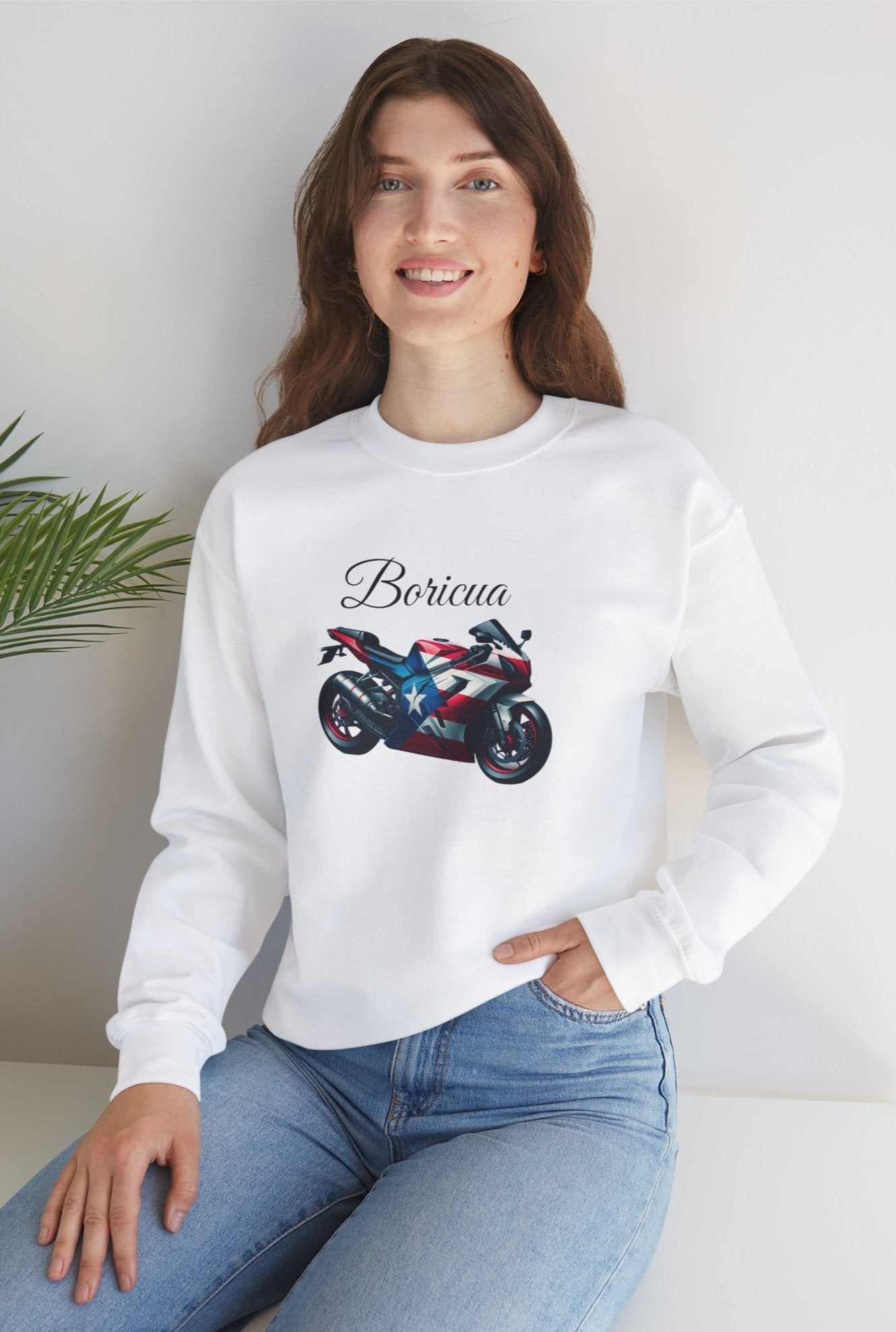 Boricua Puerto Rico Flag Motorcycle Sweatshirt