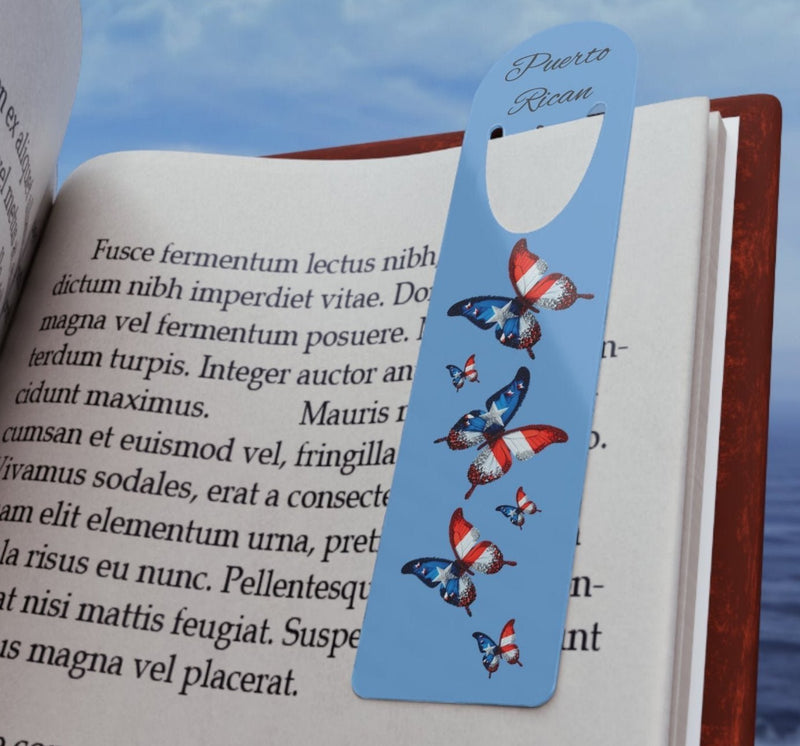 Puerto Rican Flag Butterfly Mini 5 inch Bookmark🇵🇷