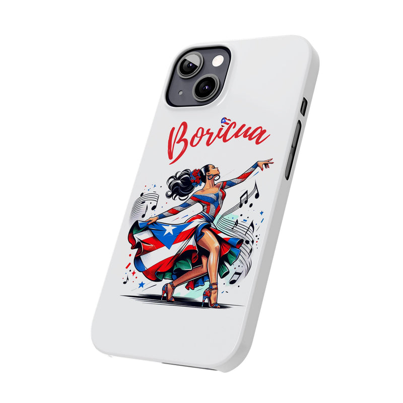 Boricua Puerto Rico Flag π΅π·π₯ White Slim Phone Cases -Weeeepa!, Puertoriquena