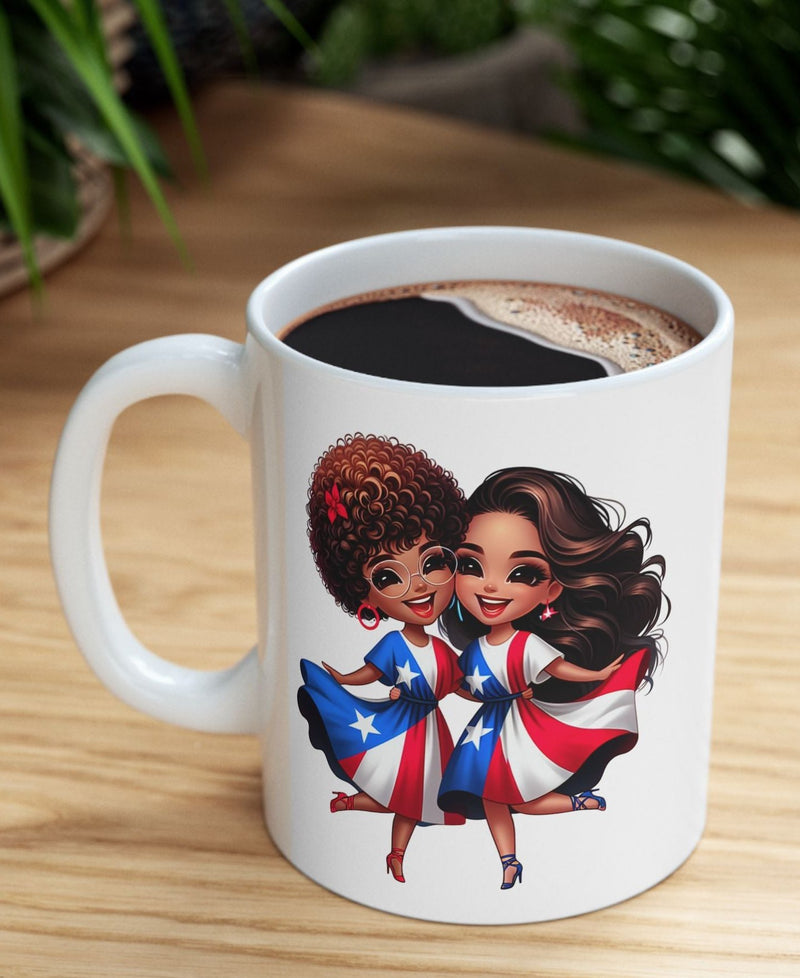 Latina Sisters Mug/Hermana Taza - La vida es mejor con una Hermana a tu lado.
