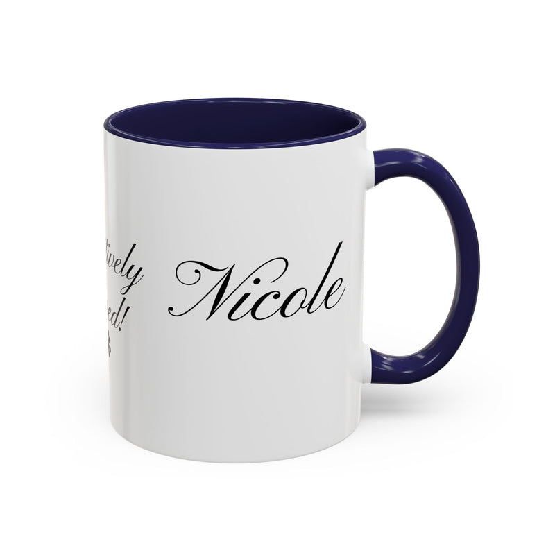 Personalized "Pawsitively Blessed!" Puppy Accent Coffee Mug (11, 15oz)