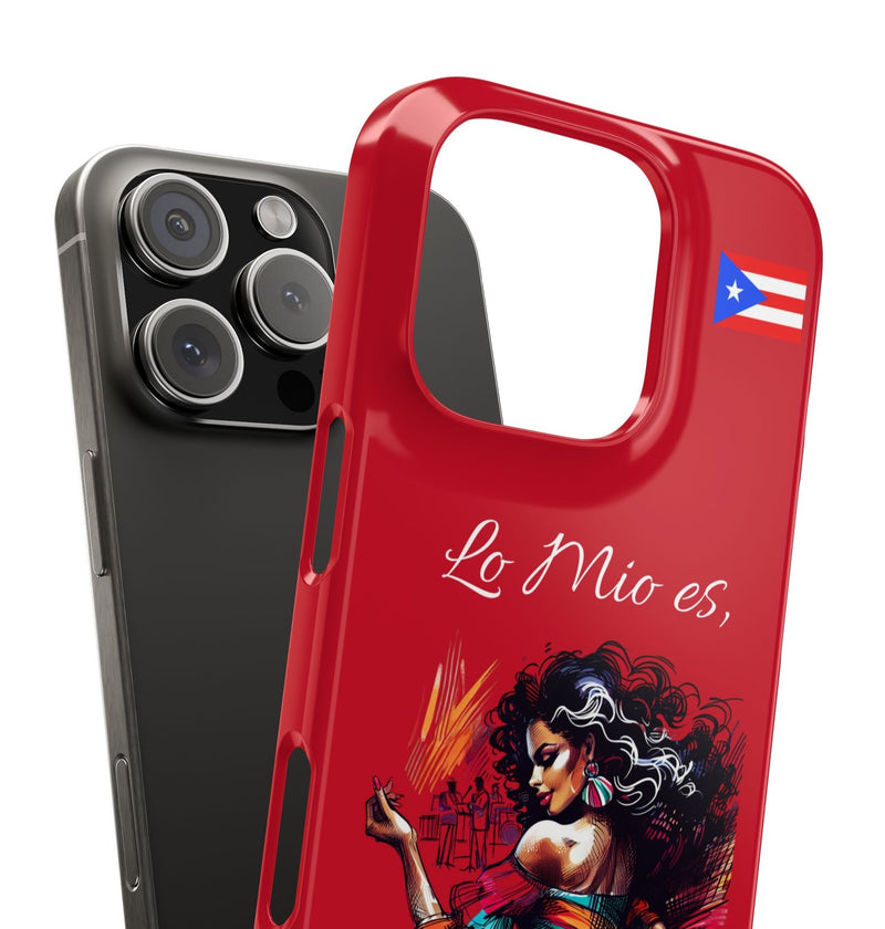 iPhone "Lo Mio Es Salsa'nama" Phone Case - Rico Flag π΅π·π₯ -Weeeepa!