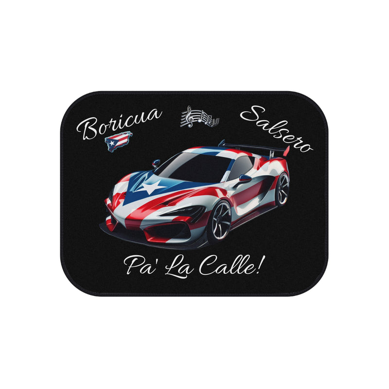 PUERTO RICO BORICUA SALSERO šµš· PA' LA CALLE! CAR MATS (Set of 4)