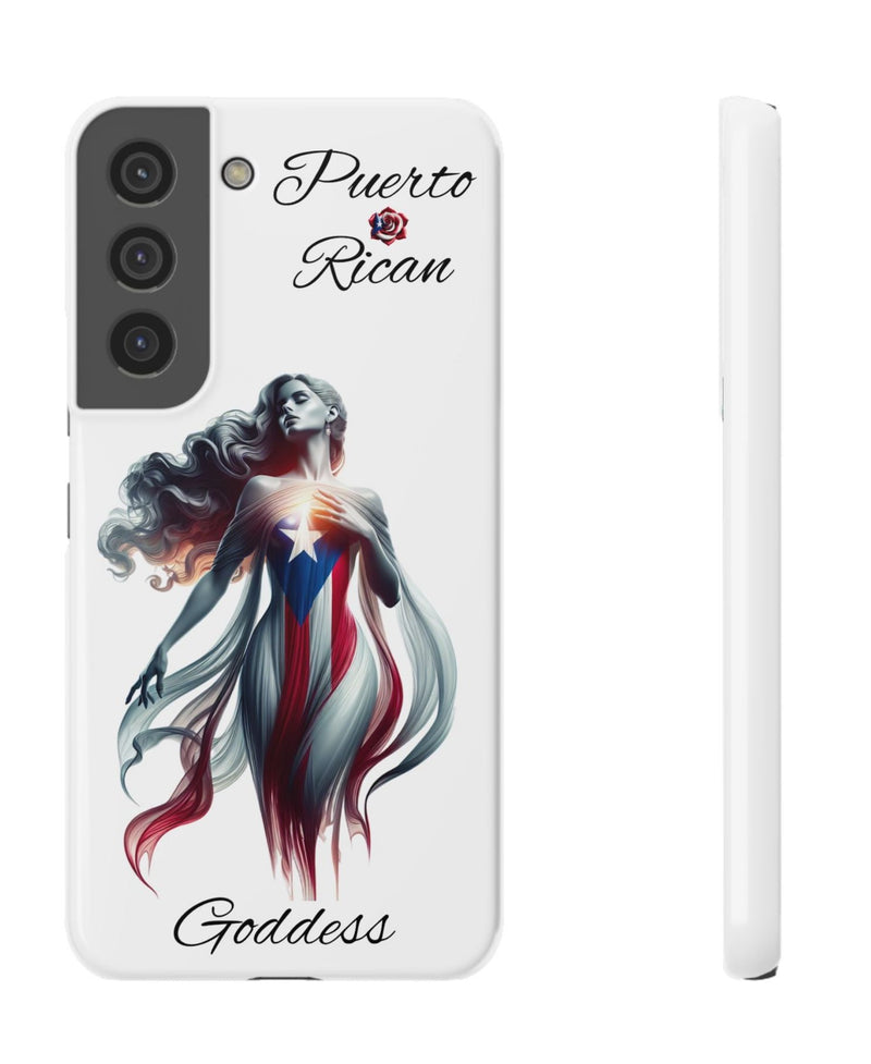 Galaxy Puerto Rican Goddess White Slim Cases - Puerto Rico Flag π΅π·π₯ - Weeeepa!