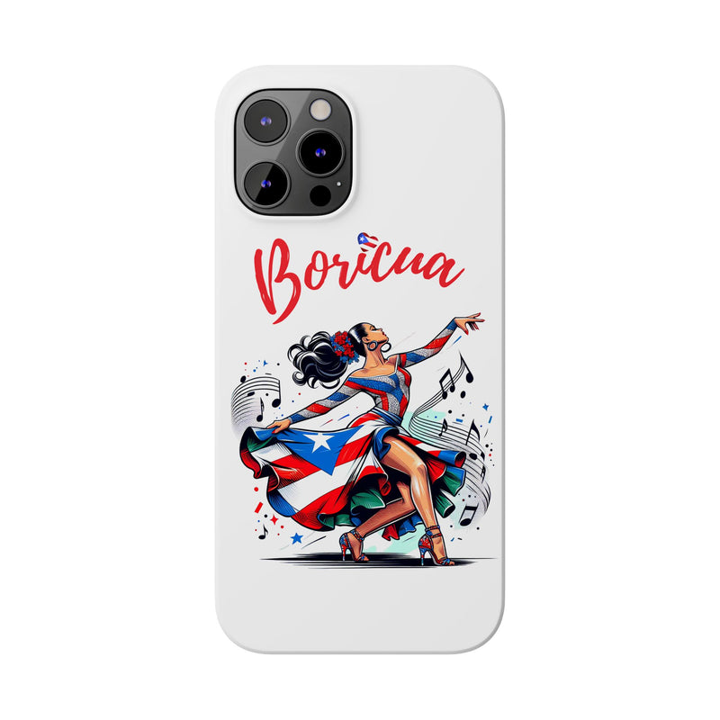 Boricua Puerto Rico Flag π΅π·π₯ White Slim Phone Cases -Weeeepa!, Puertoriquena