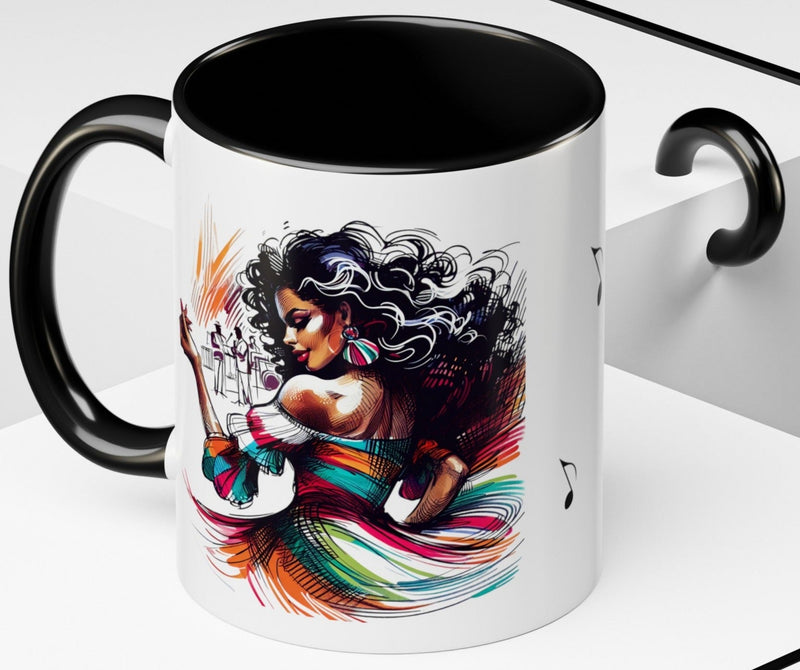 "Lo Mio Es Salsa' Nama" Puerto Rican šµš·š„ Coffee Mug (11oz) - Boricua, Mulata,Latina, Salsa Dancer,