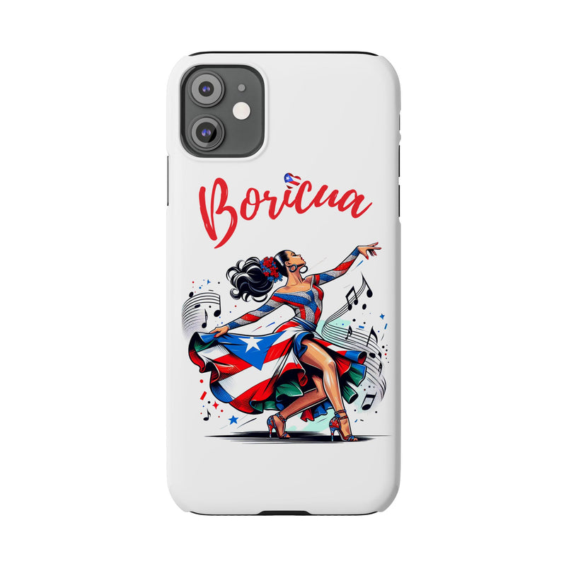 Boricua Puerto Rico Flag π΅π·π₯ White Slim Phone Cases -Weeeepa!, Puertoriquena