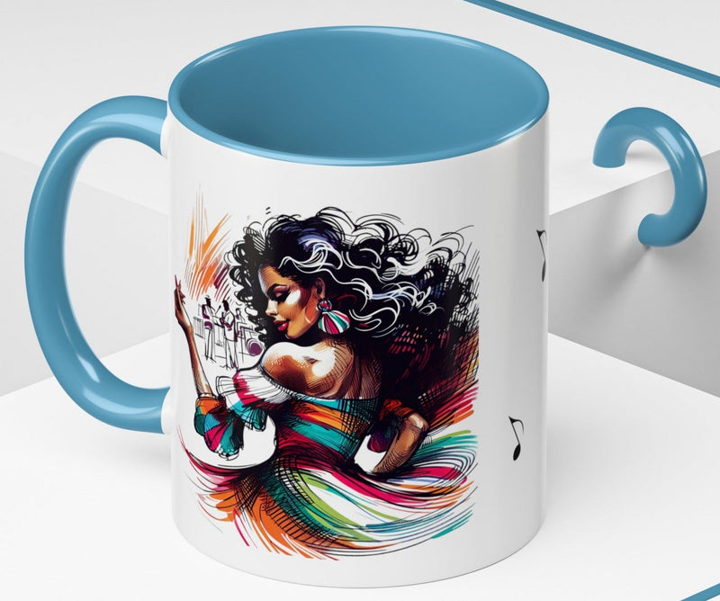 "Lo Mio Es Salsa' Nama" Puerto Rican šµš·š„ Coffee Mug (11oz) - Boricua, Mulata,Latina, Salsa Dancer,