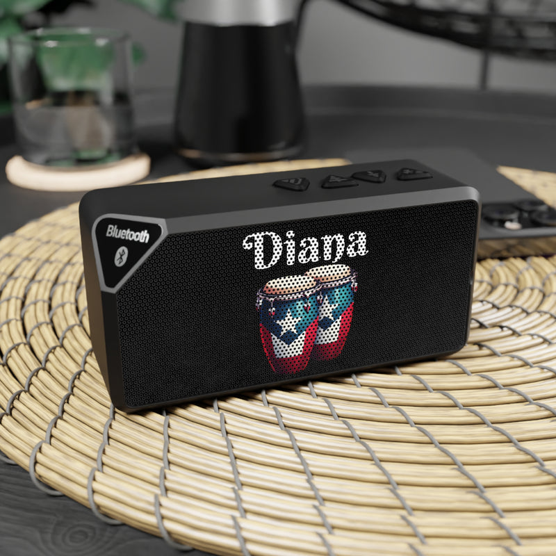 Personalizable Mini Bluetooth Speaker - Puerto Rican Flag Drums. Small but surprisingly loud.