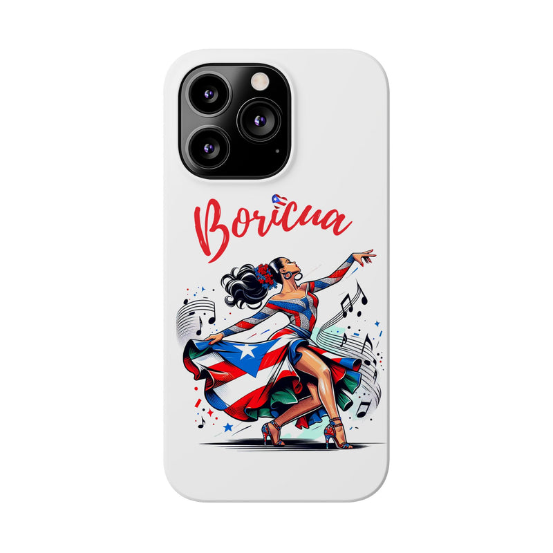 Boricua Puerto Rico Flag π΅π·π₯ White Slim Phone Cases -Weeeepa!, Puertoriquena