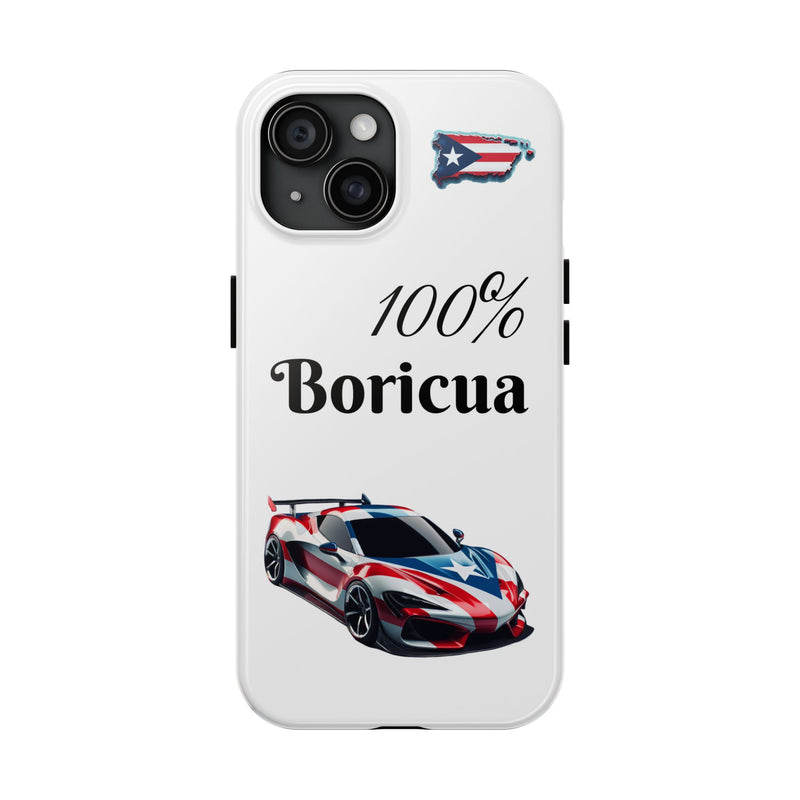 iPhone Tough Case - 100% Boricua - Puerto Rico Flag - Weeeepa!
