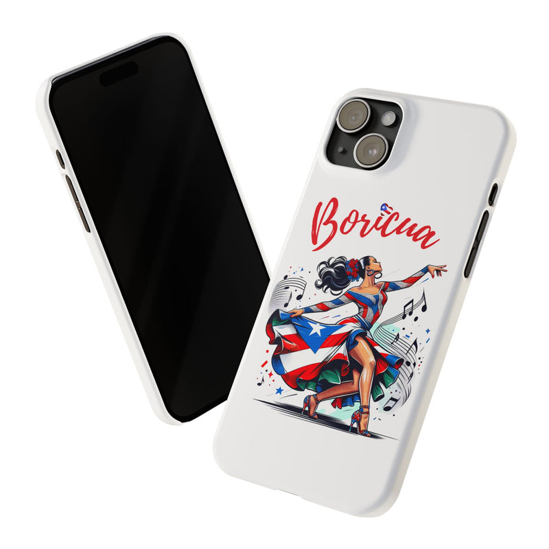 Boricua Puerto Rico Flag π΅π·π₯ White Slim Phone Cases -Weeeepa!, Puertoriquena