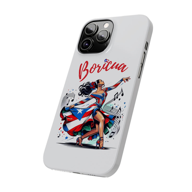 Boricua Puerto Rico Flag π΅π·π₯ White Slim Phone Cases -Weeeepa!, Puertoriquena