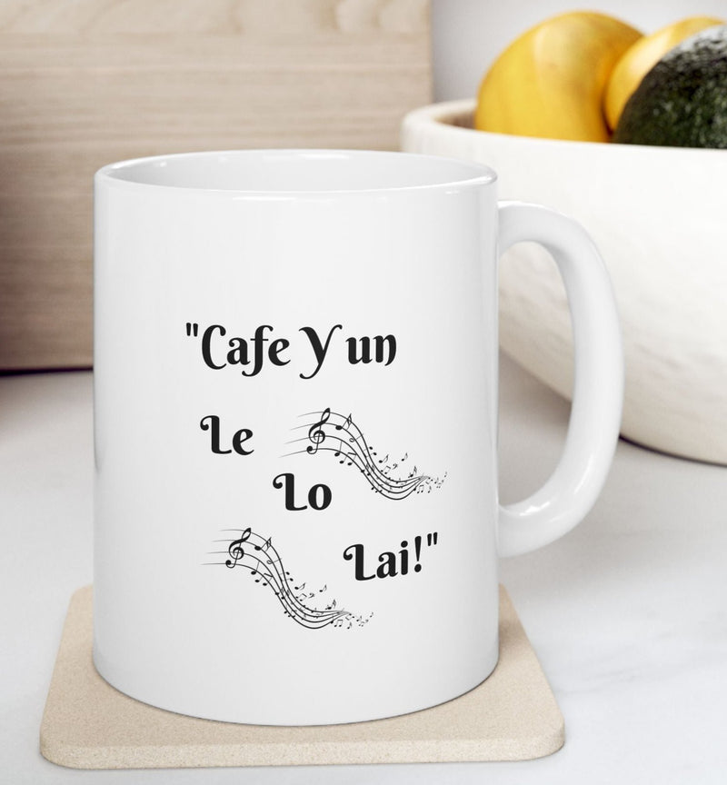 “I ❤️ Puerto Rico - Coquí Serenade" - "Café y un Le Lo Lai," - Mug 11oz