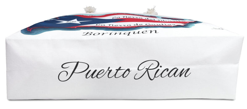 Puerto Rico π΅π· Flag Map Oversized Tote Bag 1-Bolsa Grande, Puerto Rico Flag, Beach Bag, Latina Bag, Latino Bag, Bolsa para la playa, bulto para viaje. Boricua.