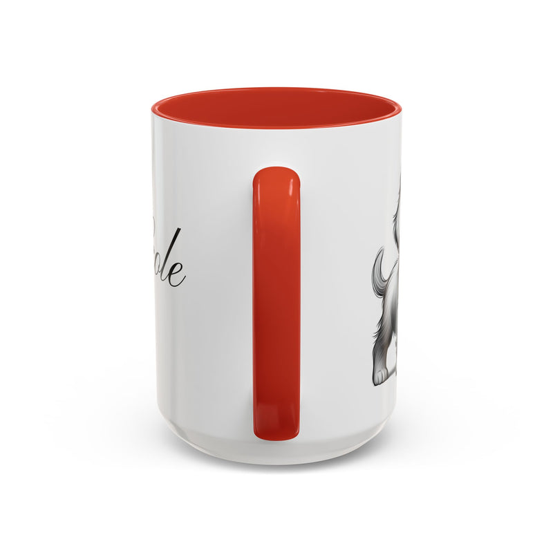 Personalized "Pawsitively Blessed!" Puppy Accent Coffee Mug (11, 15oz)