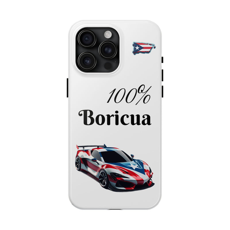 iPhone Tough Case - 100% Boricua - Puerto Rico Flag - Weeeepa!