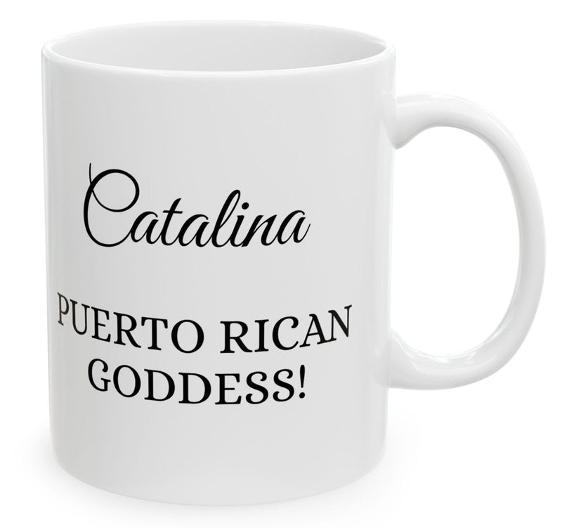 Personalized Puerto Rican Goddess Mug 11oz - Puerto Rico flag