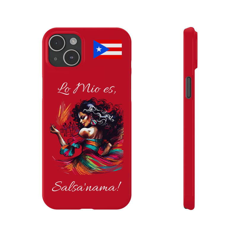 iPhone "Lo Mio Es Salsa'nama" Phone Case - Rico Flag π΅π·π₯ -Weeeepa!