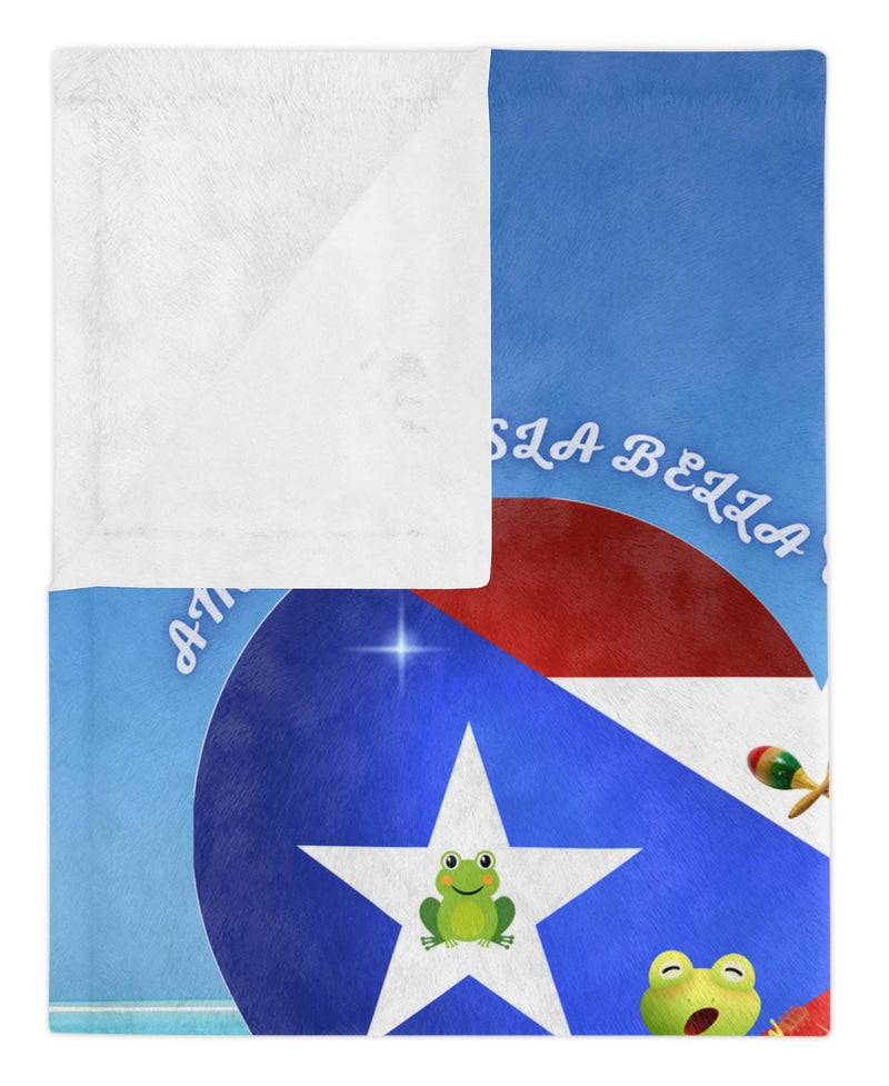 I Love Puerto Rico WEEEEEPA!, Amo A Mi Isla Bella, light blanket- PUERTO RICO, Boricua