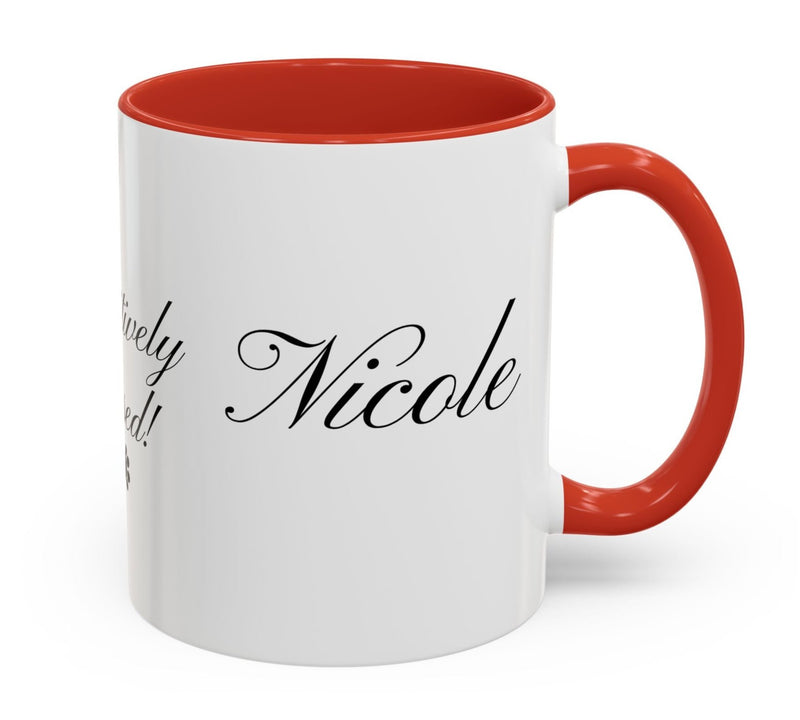 Personalized "Pawsitively Blessed!" Puppy Accent Coffee Mug (11, 15oz)