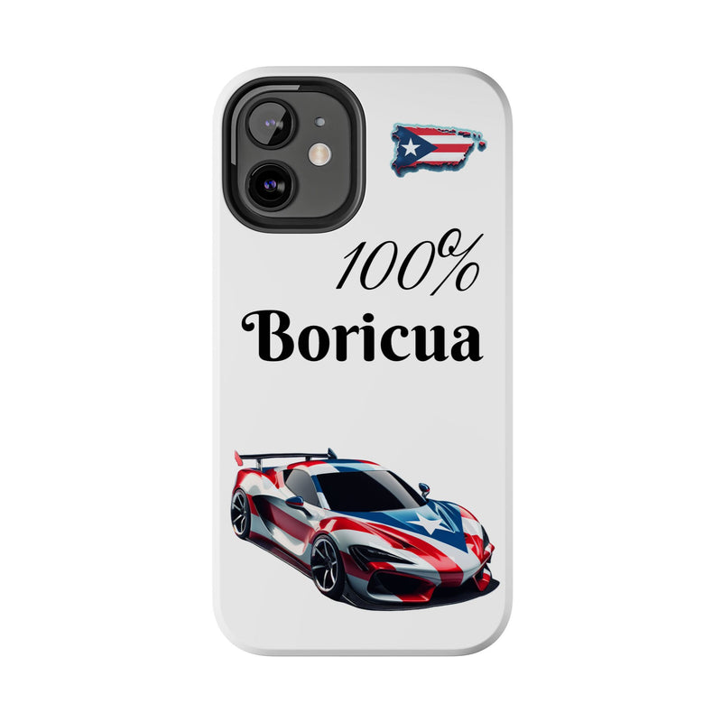 iPhone Tough Case - 100% Boricua - Puerto Rico Flag - Weeeepa!