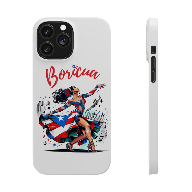 Boricua Puerto Rico Flag π΅π·π₯ White Slim Phone Cases -Weeeepa!, Puertoriquena