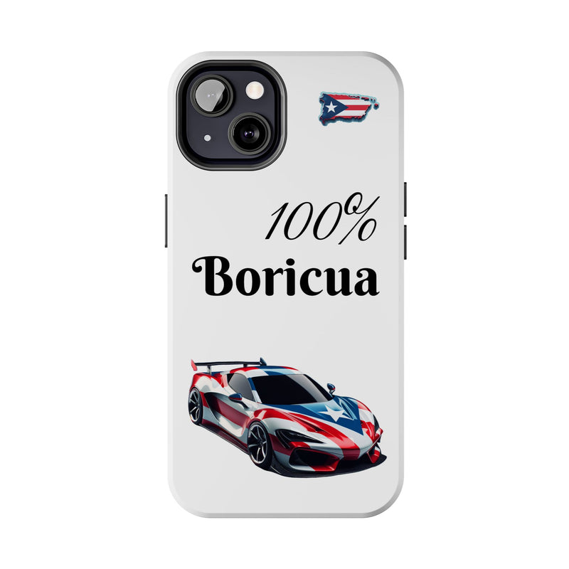 iPhone Tough Case - 100% Boricua - Puerto Rico Flag - Weeeepa!