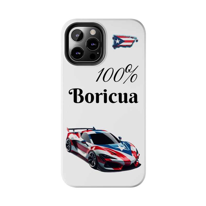 iPhone Tough Case - 100% Boricua - Puerto Rico Flag - Weeeepa!