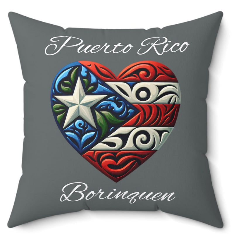 PUERTO RICO FLAG 🇵🇷 DESIGN - Polyester Square Pillow