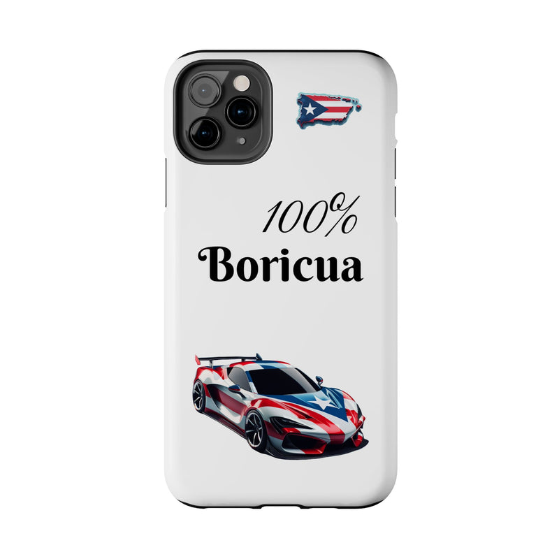 iPhone Tough Case - 100% Boricua - Puerto Rico Flag - Weeeepa!